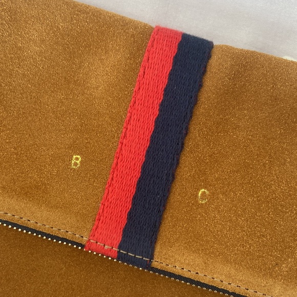 Clare V Suede Fold-over Clutch - Picture 2 of 6